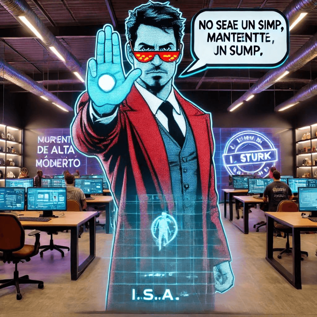 Retrato de El Señor Stark